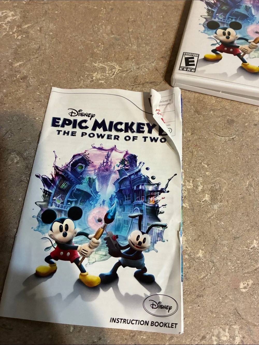 Disney Epic Mickey 2 Wii Game Set — White, Black, Purple Artwork